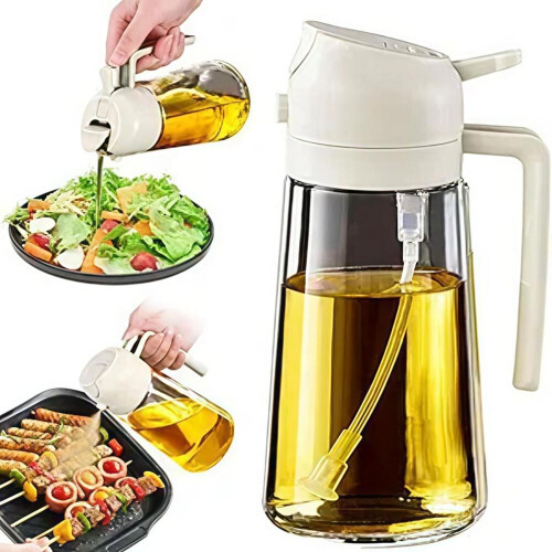 Ψεκαστήρας λαδιού 500ml, 2 σε 1 πολλαπλών χρήσεων, Μπουκάλι ψεκασμού λ