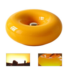 Luminária criativa em formato de donut, luminária de vidro LED de 30 cm, controle por toque, decoração.