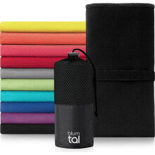 Toalha de microfibra Blumtal 200 x 100 cm - leve, extra absorvente e de secagem rápida, toalha de viagem compacta, toalha de praia e t
