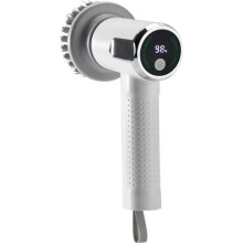 Multifunktionale elektrische Bürste, Akku 3000mAh, 2 Geschwindigkeiten, Wasserfest, für Reinigung von Bad, Küche, Fenster & Auto