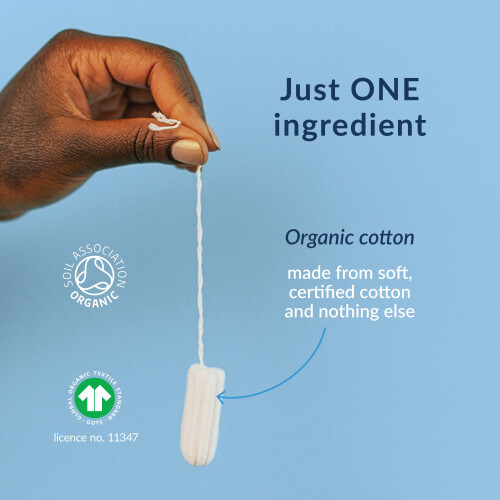 Natracare Organic Non-Applicator Tampons Regular x 10-8 Pack 1