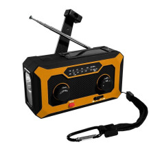 Radio solaire, radio à manivelle autonome avec lampe torche LED, radio d'urgence AM/FM avec batterie 4000 mAh, e