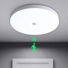 Lampa sufitowa LED z czujnikiem ruchu, lampa sufitowa do wnętrz, do łazienki, kuchni, salonu, piwnicy, sypialni, korytarza, salonu, sa