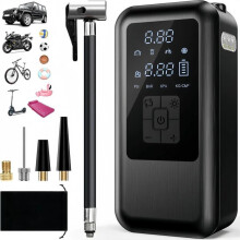 Ηλεκτρική αντλία αέρα 6000mAh 150 PSI Φορητός συμπιεστής με 4 λειτουργίες, ψ