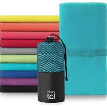 Toalha de microfibra Blumtal 120 x 60 cm – leve, extra absorvente e de secagem rápida, toalha de viagem compacta, toalha de praia e t