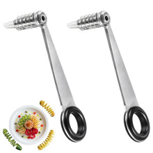 2PCS Spiralschneider-Set,Kartoffel- und Gemüseschneider, ideal für kreative Obst- und Gemüsezubereitung wie Gurken, Karotten, Zuc