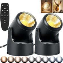 LED spotlámpa, plug & play távirányítóval, folyamatosan szabályozható 10–100%-os fényerővel, színhőmérséklet 2700–6500 K,