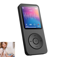Lecteur MP3, batterie de 250 mAh, lecture indépendante, Bluetooth 5.0 + radio FM (double mode), fonctionnement autonome, compagnon audi