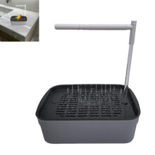 Bac de bain pour perroquets, bassin transparent pour cages, circulation automatique, convient aux perroquets à longue queue, animaux de