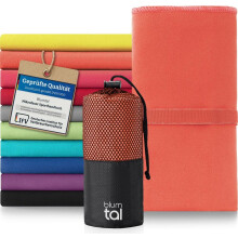 Blumtal Mikrofaser Handtuch – 2er Set: 80 x 40cm - leicht, extra saugstark & schnelltrocknend, kompaktes Reisehandtuch, Strandtu