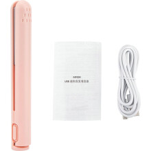 Mini arricciacapelli, portatile, ricaricabile tramite USB, a doppio uso: arricciacapelli e piastra per uno styling liscio e sicuro