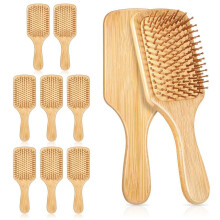 10-pcs Bambus-Kamm,aus Holz natürliche Bambusborsten, fördert das Haarwachstum,massiert die Kopfhaut,geeignet für alle Altersgrup