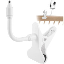 Support pour babyphone, support à clip pour caméra de surveillance, rotatif à 360, clip à ressort en acier inoxydable avec silicone a