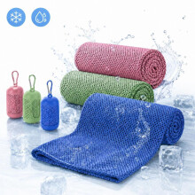 Kühlendes Handtuch Set, Kühltücher, Schnelltrocknend Kühlhandtuch für Sofortige Kühlung, Eishandtuch Cooling Towel für Fitness, S