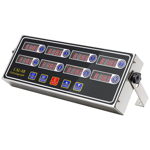 Timer digitale professionale da cucina a 8 canali – Ampio timer manuale con allarme sonoro | Per friggitrice e cuociuova