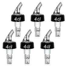 6er-Pack Flaschenausgießer 4 cl, Dosierer & Shot-Spender für Wein, Cocktails & Spirituosen, praktisch für Hausbar & Gastronomie
