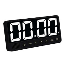 Digitaler Küchentimer mit hellem LED-Display, 2000mAh Akku, Magnetbefestigung & Speicherfunktion – ideal beim Kochen
