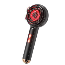 3-in-1 elektrische hoofdmassageapparaat, haarborstel met hoofdmassage, rood licht, 3 standen, oliedispenser, 360 kneedmassage