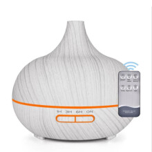 Luftfuktare, aromdiffusor, ultraljudsdiffusor, 7 färgskiftande, 550 ml, för sovrum, kontor, yoga, spa, fjärrkontroll