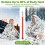 Emergency Thermal Foil Blankets 12-Pack, Survival Blanket 210cm x 130cm 5