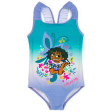 (3-4 Years) Disney Encanto 1 Piece Swimming Costume (Girls Blue)