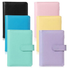 Classeur de Carnet A6 en Cuir PU 6-Pack, Organisateur Personnel PU avec une Capacité de 120 Feuilles, Fermeture Magnétique Étanche