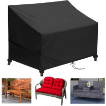 Gartenbank-Abdeckung,2-Sitzer- und Outdoor-Gartenbank-Abdeckung,Gartenmöbel-Schutzhülle,420D Oxford-Stoffbezug für Gartensofa,was