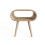 Vionna Curved Side Table with Shelf Oak 2