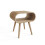 Vionna Curved Side Table with Shelf Oak 3