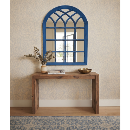 Arc Soho Window Mirror Blue Rustic Plastic 50x71Cm 1