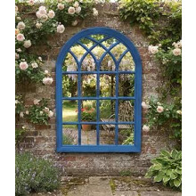 Arc Soho Window Mirror Blue Rustic Plastic 50x71Cm