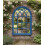 Arc Soho Window Mirror Blue Rustic Plastic 50x71Cm 1