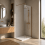 Balterley Balterley Wetroom Screen with Support Bar, 1000mm, Brushed Bronze 4