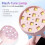 Επαναφορτιζόμενη λάμπα νυχιών, φορητή λάμπα LED UV με USB, περιστροφή 4