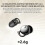 Ακουστικά Bluetooth Sleep 5.3, εξαιρετικά ελαφριά 2,6 g, κατάλληλα για άτομα 5