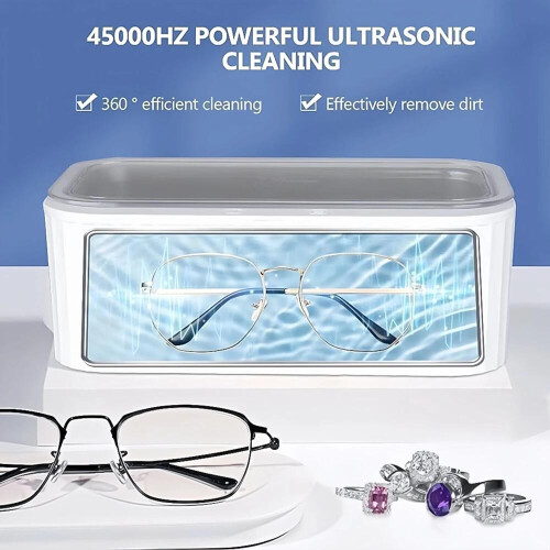 Αυτόματο υπερηχητικό καθαριστικό 400ml, 45000Hz, με 4 λειτουργίες καθαρισ 1