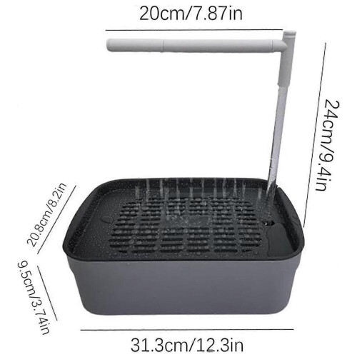 Parrot bathing box, transparent bird bathing basin for cages, automatic circulation, suitable for long-tailed parrots, pets, ca 1
