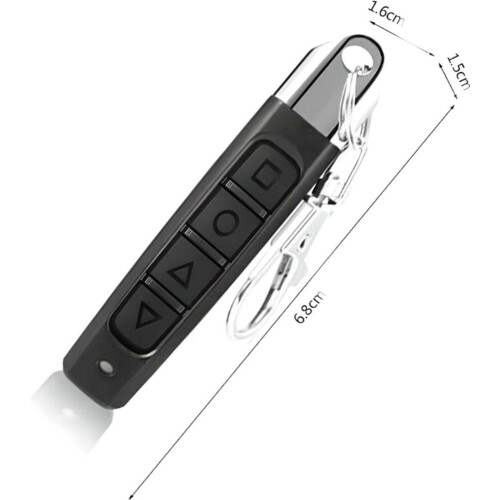 433.92 MHz remote control for garage doors with LED and learning button 1