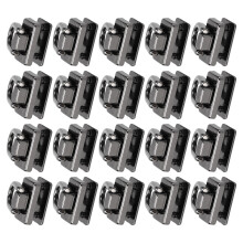 20x D-Ring-Nieten, 360 drehbar