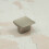 Brushed Nickel Small Square Kitchen Cabinet Knob 3