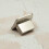 Brushed Nickel Small Square Kitchen Cabinet Knob 5