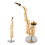Deko Saxophon Gold mit Holzkiste 1