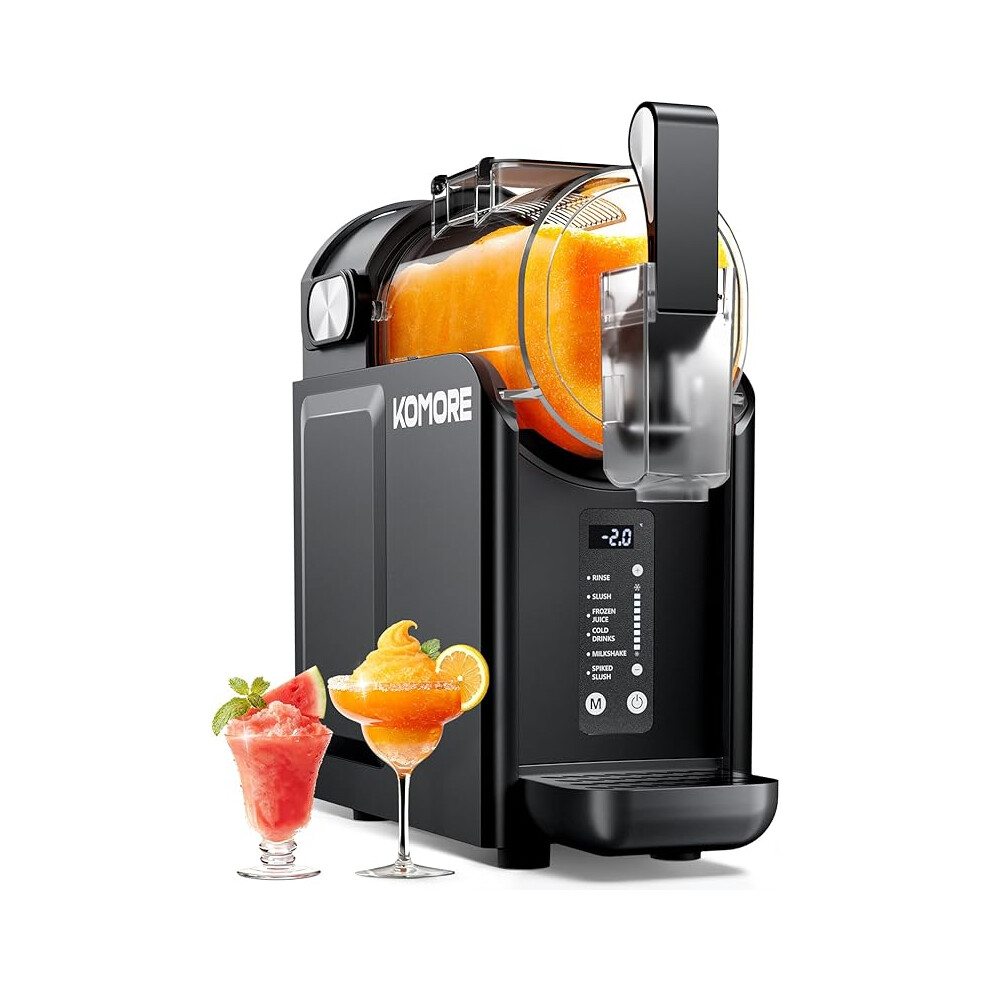 Slush Machine, 2L Slushie Maker Machine, 5 Presets | Stainless Steel, Adjustable Thickness, No Ice Needed, Self-Cleaning