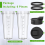 Blender Replacement Parts Compatible with Ninja, 24oz Ninja Blender Cups with Lids 2