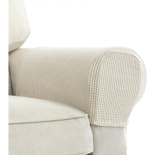 2 Stück Stretch-Armlehnenbezüge aus Spandex-Jacquard, weich und elastisch, für Stühle und Sofas