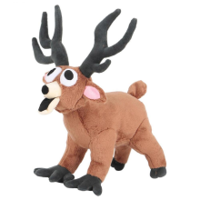 (Couché) Peluche cerf 99 nuits de 38 cm, peluche élan super douce et câline pour salle de jeux