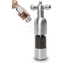 Ensemble moulin à sel et à poivre manuel en acier inoxydable avec robinet, poignée, rechargeable et à mouture réglable 2026 HotC5