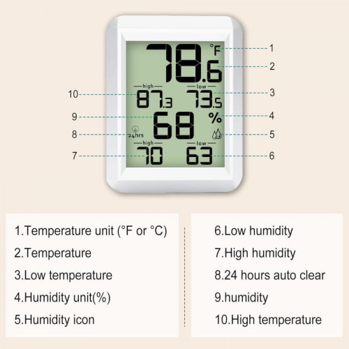 Weather Stations and Barometer High Accuracy Digital Indoor Hygrometer 2