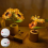 B Rechargeable Sunflower LED Simulation Night Light Table Lamp 2