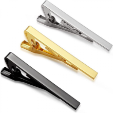 3pcs Tie Bar Clip, Tie Tack Pins Tie Clips Men Silver Gold Black Necktie Bar Pinch Clip Set 2.2 inc